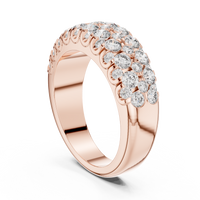 Classic U-Cut Pavé Diamond Band Ring