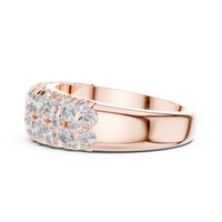 Classic U-Cut Pavé Diamond Band Ring