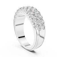 Classic U-Cut Pavé Diamond Band Ring