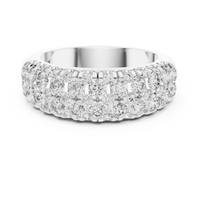 Classic U-Cut Pavé Diamond Band Ring