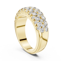 Classic U-Cut Pavé Diamond Band Ring