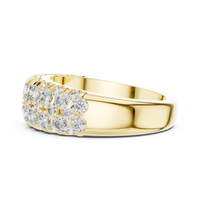 Classic U-Cut Pavé Diamond Band Ring