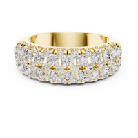 Classic U-Cut Pavé Diamond Band Ring