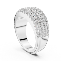 Full Pavé U-Cut Diamond Band Ring