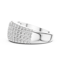 Full Pavé U-Cut Diamond Band Ring