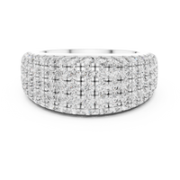 Full Pavé U-Cut Diamond Band Ring