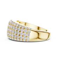 Full Pavé U-Cut Diamond Band Ring