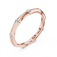 Round Elegant Bezel-Set Round Diamond Eternity Band