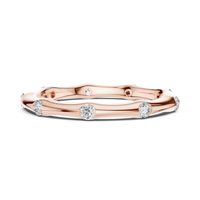 Round Elegant Bezel-Set Round Diamond Eternity Band