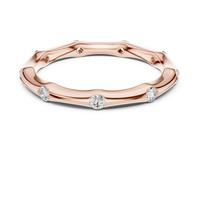 Round Elegant Bezel-Set Round Diamond Eternity Band