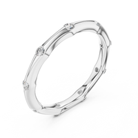 Round Elegant Bezel-Set Round Diamond Eternity Band