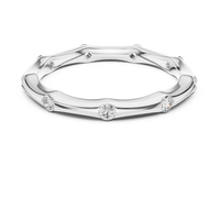 Round Elegant Bezel-Set Round Diamond Eternity Band