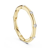 Round Elegant Bezel-Set Round Diamond Eternity Band