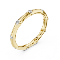 Round Elegant Bezel-Set Round Diamond Eternity Band
