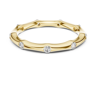 Round Elegant Bezel-Set Round Diamond Eternity Band