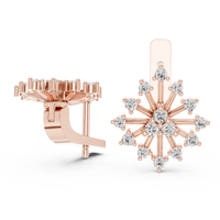 Elara Radiant Bloom Diamond Cluster Earrings