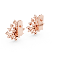 Elara Radiant Bloom Diamond Cluster Earrings