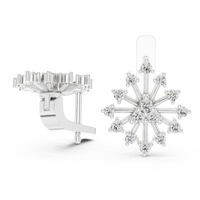 Elara Radiant Bloom Diamond Cluster Earrings