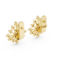 Elara Radiant Bloom Diamond Cluster Earrings