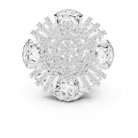 Celestia Grand Floral Diamond Cluster Ring – Intricate Statement Ring