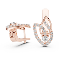 Elara Celestial Teardrop Diamond Earrings
