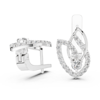 Elara Celestial Teardrop Diamond Earrings
