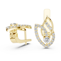 Elara Celestial Teardrop Diamond Earrings