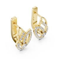 Elara Celestial Teardrop Diamond Earrings