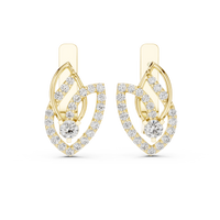 Elara Celestial Teardrop Diamond Earrings