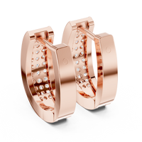 Celestia Luxe Pavé Cuff Hoop Earrings