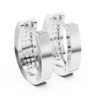 Celestia Luxe Pavé Cuff Hoop Earrings