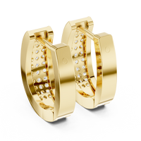 Celestia Luxe Pavé Cuff Hoop Earrings