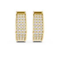 Celestia Luxe Pavé Cuff Hoop Earrings