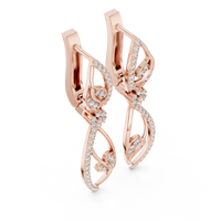 Elara Marquise-Inspired Diamond Double Drop Earrings
