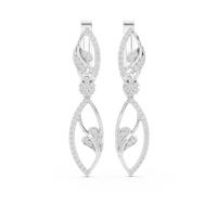 Elara Marquise-Inspired Diamond Double Drop Earrings