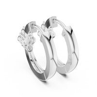Celestia Pave Cluster Diamond Drop Earrings
