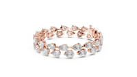 Pear-Shaped Diamond Tennis Bracelet