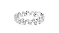 Pear-Shaped Diamond Tennis Bracelet