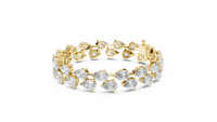 Pear-Shaped Diamond Tennis Bracelet