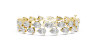 Pear-Shaped Diamond Tennis Bracelet