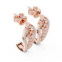 Elowen Elongated Teardrop Diamond Fan Earrings