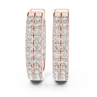 Aurora Pavé Diamond C-Hoop Earrings