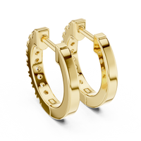 Round Diamond Pavé Hoop Round Earrings