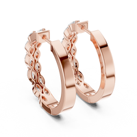 Marquise Diamond Hoop Brilliant Earrings