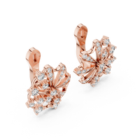 Aurelia Floral Radiance Diamond Cluster Earrings