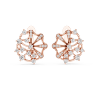 Aurelia Floral Radiance Diamond Cluster Earrings