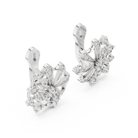 Aurelia Floral Radiance Diamond Cluster Earrings