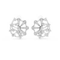 Aurelia Floral Radiance Diamond Cluster Earrings