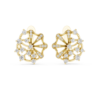 Aurelia Floral Radiance Diamond Cluster Earrings