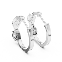 Marquise-cut Two-Stone Hoop Earrings